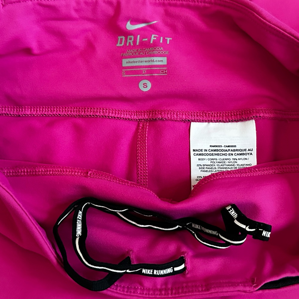 Nike Dri-FIT Capri Pant Activewear Legging Hot Pink/Black Women’s Size Small. - Picture 9 of 16